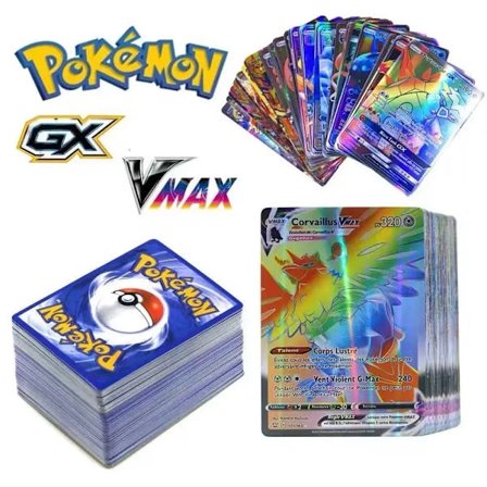 10-100 stk. Nye engelske, franske, spanske, tyske, italienske, portugisiske Pokemon-kort Vmax GX Spil Kampkort Samlekort Legetøj Gaver