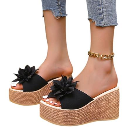 Kvinnors Slip On Wedge Sandaler Med Öppen Tå
