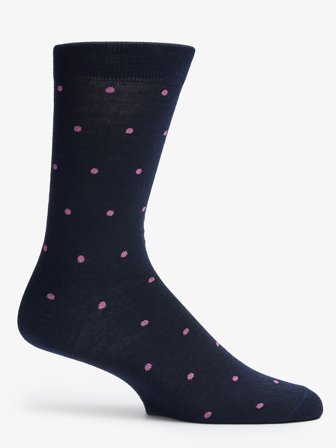 John Henric Men's Blaue & Rosa Socken Utica Size 39-42