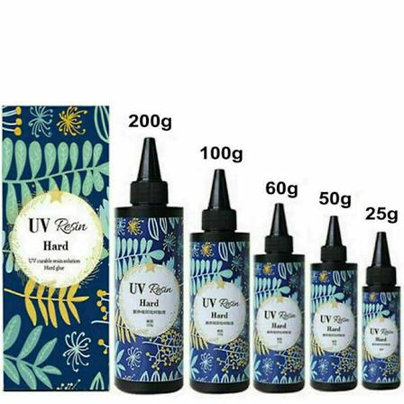 Hårt UV-hartslim Ljuslampa Ultravioletthärdande Epoxi Hantverkssmycken Crystal Diy 60g
