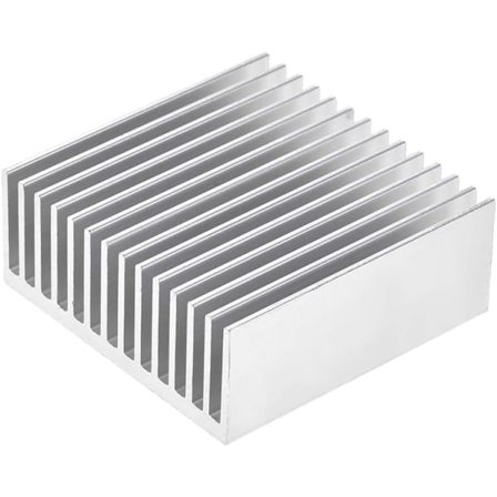 Elektronisk kylfläns för MOS GPU IC-chip silver 50 x 50 x 20 mm