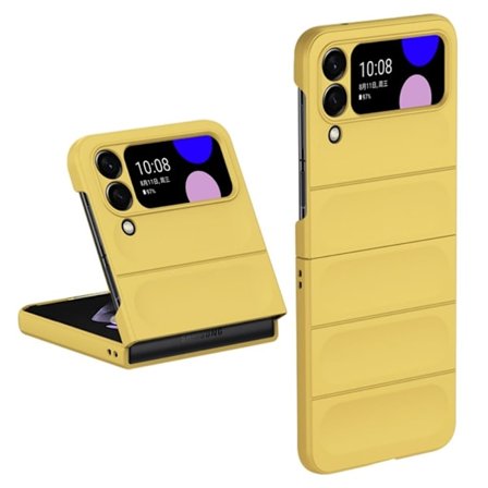 Mjukt greppformat Samsung Galaxy Z Flip3 5G skal - Gul