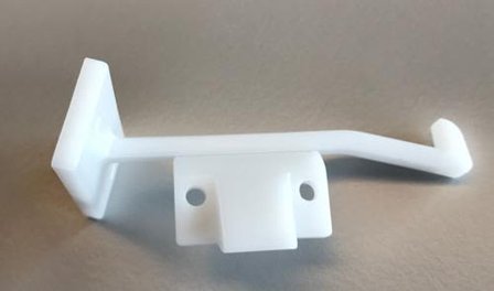 Skånebeslag Duo Skåpregel barnspärr, 79 x 32 mm, Dörrar