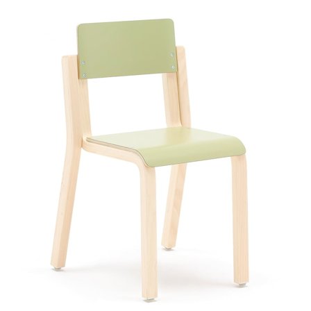 Stol DANTE, H380 mm, grønn laminat