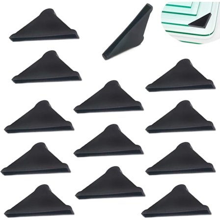 20-pack Spegelhörnskydd - 37*37*3 mm - Plast, Svart