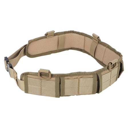 Kampsløyfe Midjebånd Multifunksjonell Rask Utgivelse Anti-Skli Nylon Aluminium Legering Spenne Slitesterk Utility Belt for Jakt Skyting Khaki