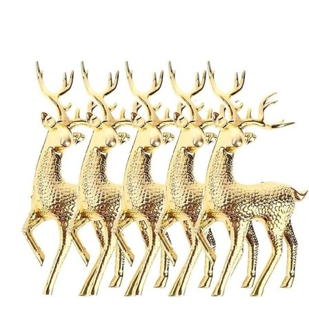 |NN|5 kpl Keinotekoisia joulusimulaatioita Sika Peura Poro Satu Puutarha Rekvisiitta Patsas Koti Hirvi Kaappi Koristeet Kakunkoriste