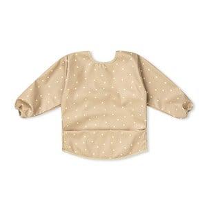 Elodie Lemon Sprinkles Sleeved Bib One Size - Baby feeding - One size - Beige