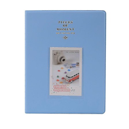 128-lommers album kompatibelt med Mini Fuji Instax 70, z2300 (Blå)