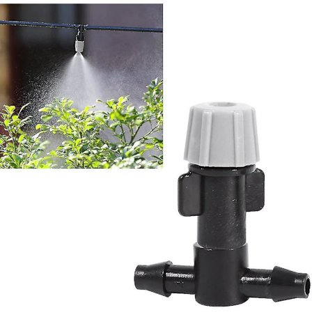 Plast Sprinkler Tee-Koblinger med Dusjhoder for Tåkevanning av Planter - Gave