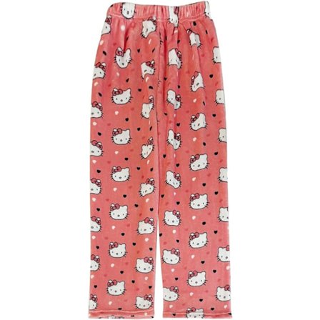 Søde tegneserie pyjamas bukser kvinder all over print flannel pyjamas jul halloween varm hjem sove graffiti bukser