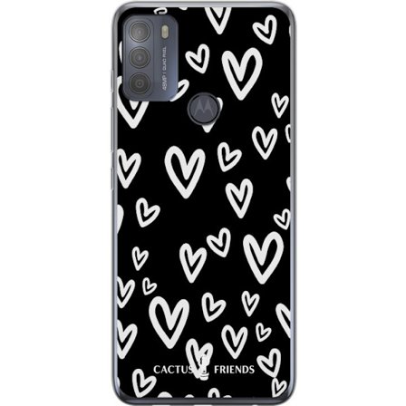 Yhteensopiva Puhelinkuori Motorola Motorola Moto G50 Cactus and Friends - Handdrawn Love Chaos