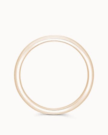 Glatt Herre Ring Victor 18K Rose Gull - Forlovelsesringer & Vielsesringer hos Vanbruun