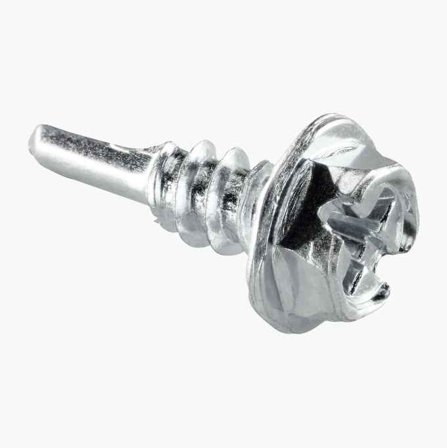 Plåt- & Montageskruv Borrspets 4.2 x 13 mm Elförzinkat Stål - Biltema