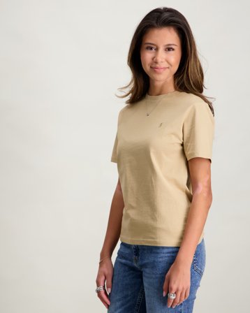 Polo Ralph Lauren Cotton Jersey Crewneck Tee Beigestä T-paidat Tytöt - Kids Brand Store