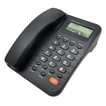 TX~T2029CID Bordstelefon Fast telefonuppringning Display Ingen batteri behövs Stor knapp för hotell/kontor/hemtelefon