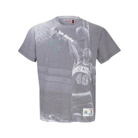 Mitchell & Ness, T-shirt Grijs, Heren, Maat:XL