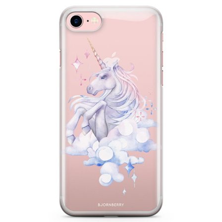 Bjornberry iPhone 7 TPU Skal - Vattenfärg Enhörning