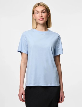 Pieces Pcria Ss Solid Tee Jrs Noos Bc - Blue - XS