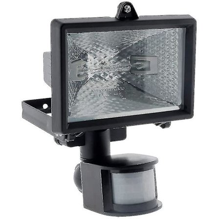 Halogen projektorsvart med sensor - Ip44 Ce
