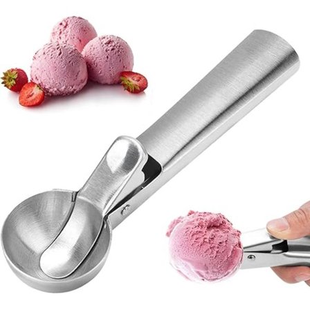 Isske Rustfrit stål frugtske med let udløser