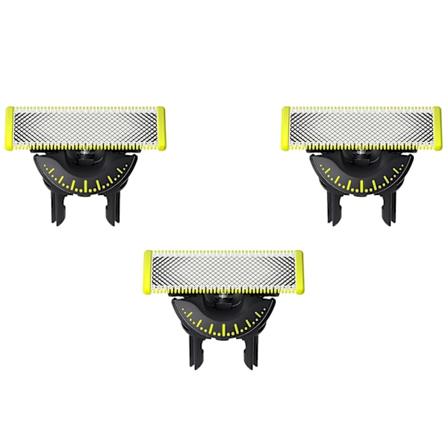 3-pack rakblad 360 blad kompatibla med Philips Oneblade ersättningsblad One Blade Pro blad mä 360 ° rotation