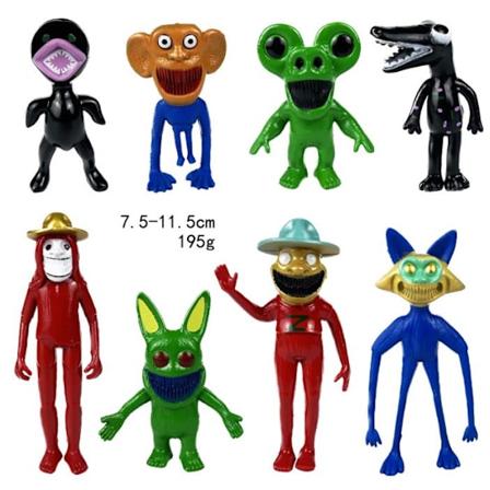6/8/12st/set Zoonomaly Cartoon Mini Figurer PVC Modell Figurine Docka Dekor B
