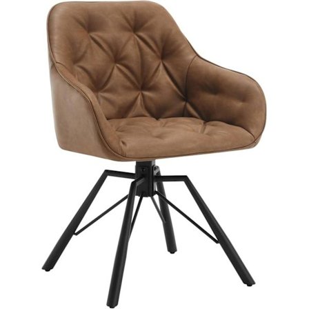 Rootz matstol - köksstol - vridbar fåtölj - bekväma sittplatser - 57,5 ​​cm x 82,5 cm x 53 cm