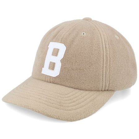 Brixton - Beige Keps - Big B Mp Cap Outmeal Polar Fleece Dad Cap @ Hatstore