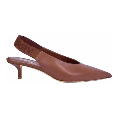 Burberry, Pumps Bruin, Dames, Maat:39 1/2 EU,leer