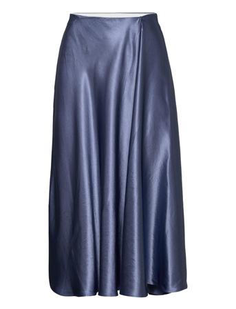 Coimbra Knälång Kjol Navy Max Mara Leisure