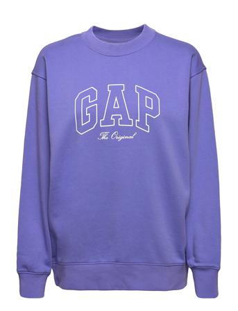 Vintage Soft Boyfriend Crewneck Sweatshirt Purple GAP