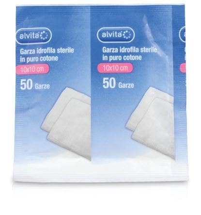 Alvita Garza Idrofila 10X10cm 100 Pezzi