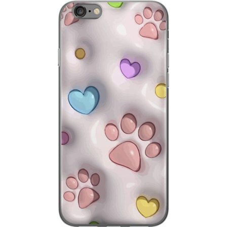 Kompatibelt Mobildeksel til Apple Apple iPhone 6 Fluffy Pfoten