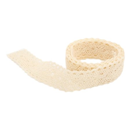 Pitsinauha Puuvillalanka 20 Jaardia Koristeelliset Tarvikkeet Vaatteiden Koristeluun DIY Verho Beige