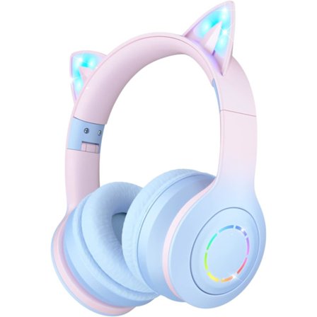 (Lasten Bluetooth-kuulokkeet 85/95dB:n äänenvoimakkuuden säädöllä älypuhelimille, iPadeille, tableteille, Kindlelle, kouluun tarkoitetut 