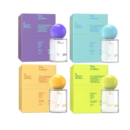 Mist Set — 4 Smaker av Probiotisk Frehness Munsprej