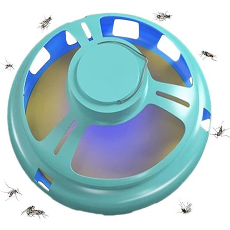 Flea-fälla för inomhusbruk, naturlig loppdödare med LED-ljus, loppfälla lampa naturlig och barnvänlig (blå)