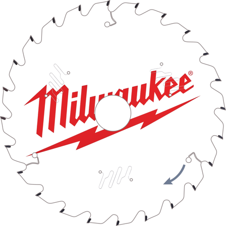 Milwaukee 4932478095 Sagklinge 210x30 mm, 24T, Maskintilbehør & forbruk