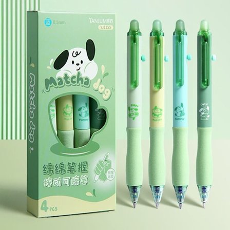 4 kpl/setti Sarjakuvaeläimet Pyyhittävä kynä Taikakynät SININEN KOIRA KOIRA