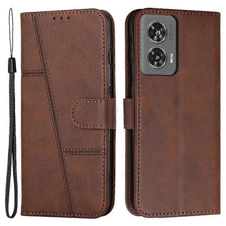 Kompatibelt Skal för Motorola Edge 50 Fusion 5G PU Läder Plånbok Magnetlås Telefonskal