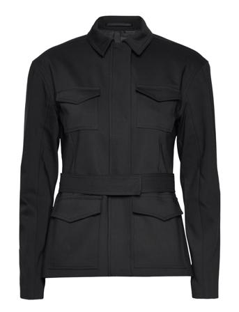 2Nd Fraylie - Daily Viscose Mix Outerwear Jackets Utility Jackets Svart 2NDDAY