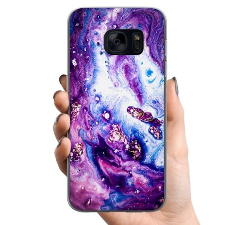 Kompatibelt Mobildeksel til Samsung Samsung Galaxy S7 Galaksen Marmor