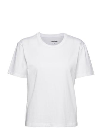 Pure Regular Fit T-Shirt T-shirts & Tops Short-sleeved Valkoinen Famme