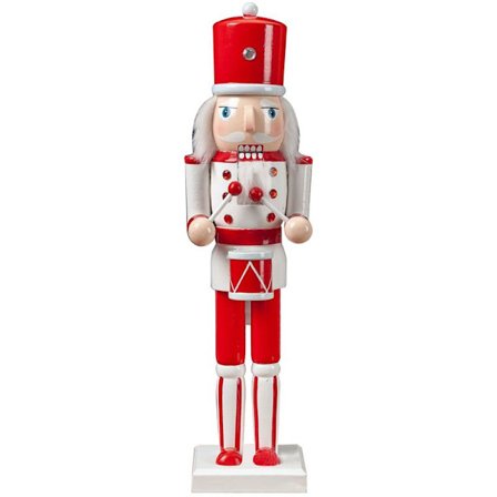 38 cm tre nøtteknekker dukke marionett figurer soldat figurer skrivebord dekor julepynt til hjemmekontor C