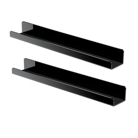 Vægmonteret opbevaringshylde selvklæbende stansfri væg hjem soveværelse skillevæg opbevaringshylder hylde hylde sort