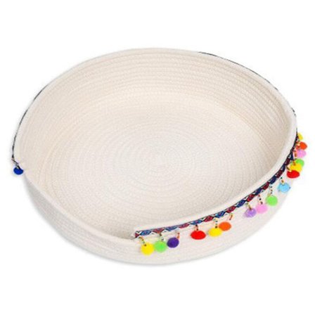 Naturlig bomulls kattesandmatte for kattesove sovende klo dobbeltbruk katteklo brett kattebur