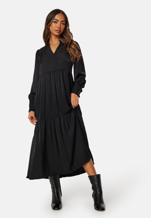 Happy Holly Pammela Dress Black Tøj