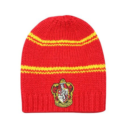 Stickad Gryffindor-mössa: Oversize, Varm & Stilfull