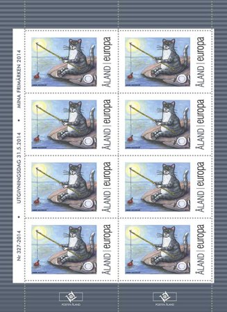 Åland 2014 - My Stamp - Postfrisk småark 8v